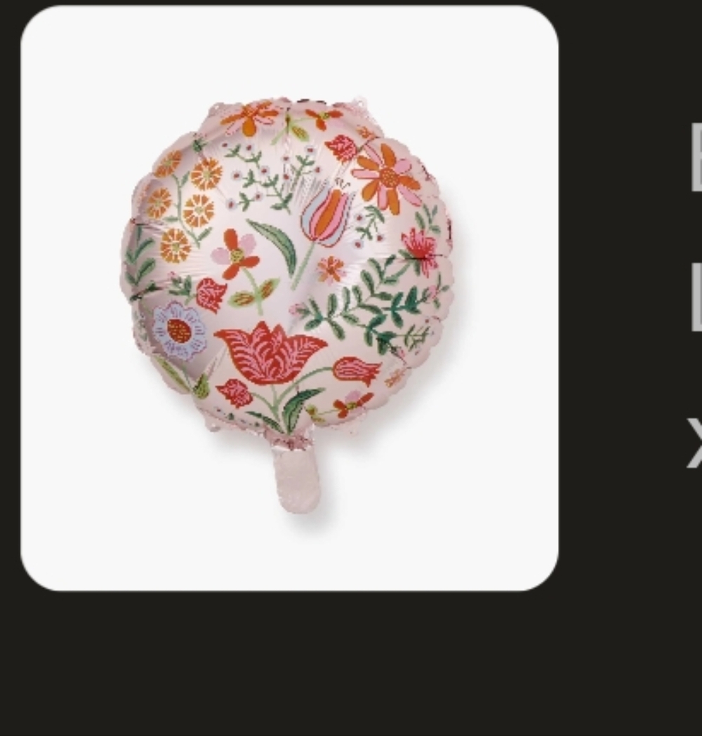 Rifle Paper Co. Multicolor Floral Balloon
